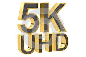 5K UHD concept, 3D rendering