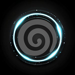 4K ultra-clear dynamic light circle effect photo