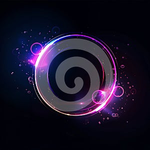4K ultra-clear dynamic light circle effect photo
