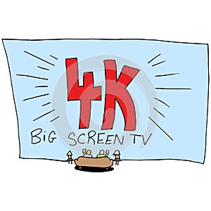 4k Ultra High Definition Big Screen TV photo