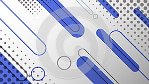 modern minimal geometric background Blue dynamic shapes element.