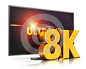 8K UltraHD TV technology photo