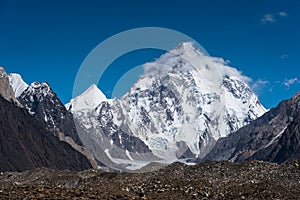 K2 mountain peak, second highest peak in the world, Karakoram, P