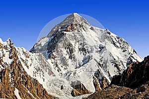 K2 peak in the Karakoram range