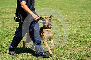 K9 police officer with his dog