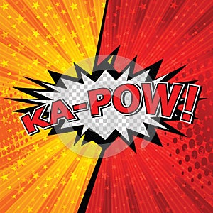 Ka-Pow! Comic Speech Bubble, Cartoon