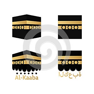 Kaaba for hajj in mecca icon photo