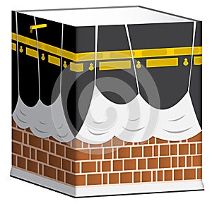 Kaaba in Mecca isolated