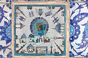 Kaaba tile in Rustem Pasha Mosque, Istanbul