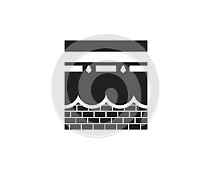 kaaba vector illustration icon