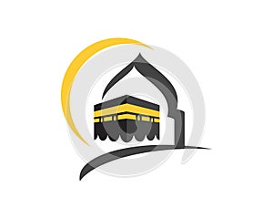 kaaba vector illustration icon