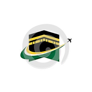 kaaba vector illustration icon