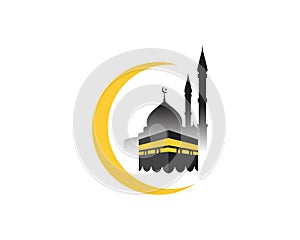 kaaba vector illustration icon photo