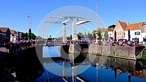 Kaaibrug in the city of Brielle, Netherlands