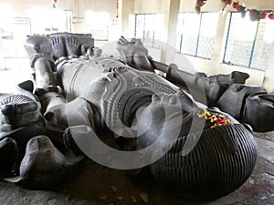 The kaal bhairav baba photo in gurh place rewa