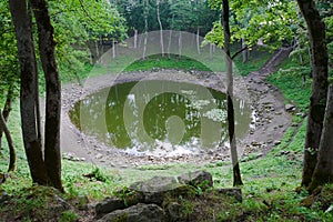 Kaali Lake. Saaremaa, Estonia