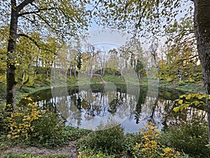 Kaali lake in Saaremaa Estonia