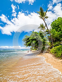 Kaanapali Beach, Maui, Hawaii, three miles of white sand and crystal water