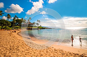 Kaanapali beach in West Maui, Hawaii