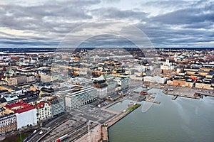 Kaartinkaupunki and Kluuvi neighborhoods, South harbor, Helsinki, Finland