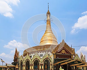 Kaba Aye pagoda in Yangon, Burma