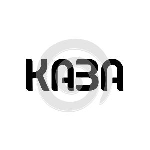 KABA typography vector monogram illustration photo