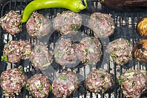 Kabab on the grill