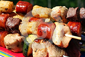 Kabobs On The Grill