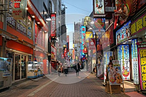 Kabukicho Street in Shinjuku, Tokyo, Japan