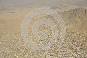Kabul, Afghanistan aerial view photo