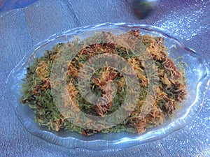 Special cooked rice dish