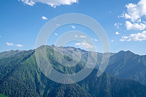 Kackar mountains with green forest landscape in Rize,Turkey.