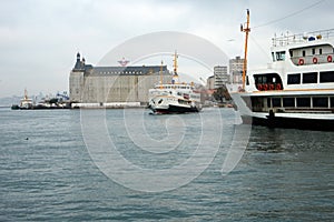 KadÃÂ±koy Pier and Ferry. istanbul 16 November 2020