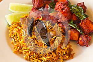 Kadai Paneer with Tamarind Rice