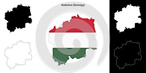 Kadarkut outline map