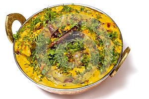 Kadhi Pakoda or pakora, Indian cuisine, selective focus