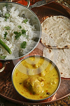 Kadhi Pakori - A dish from Gujarat photo