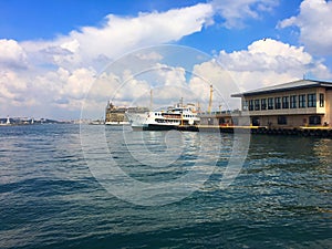 Kadikoy coast of Istanbul city photo