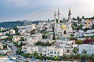 Kadyrov Mosque in the Arab suburb of Jerusalem Abu Ghosh.