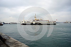 KadÃÂ±koy Pier and Ferry. istanbul 16 November 2020