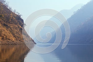 Kaeng Kor is big lake which surrounded by mountains