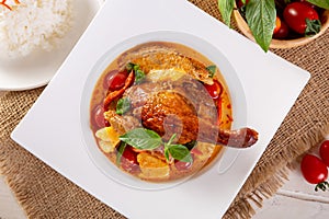 Kaeng Pled Ped Yang Roasted Duck in Red Curry