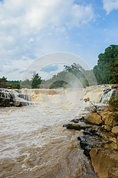 Kaeng song waterfall in Phitsanulok Thailand.