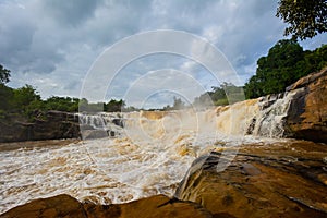 Kaeng song waterfall in Phitsanulok Thailand.