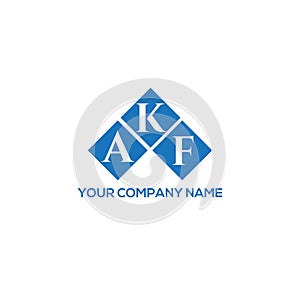 KAF letter logo design on WHITE background. KAF creative initials letter logo concept. KAF letter design.KAF letter logo design on photo