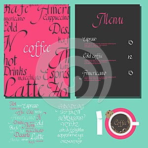 Kafe menu set