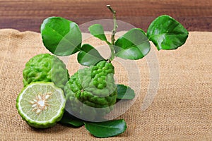 Kaffir lime or bergamot