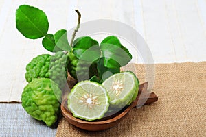 Kaffir lime or bergamot