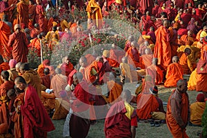 Kagyu monlam in Bodhgaya,India