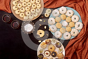 Kahk El Eid and Ghorayeba -  Butter Cookies with pistachio